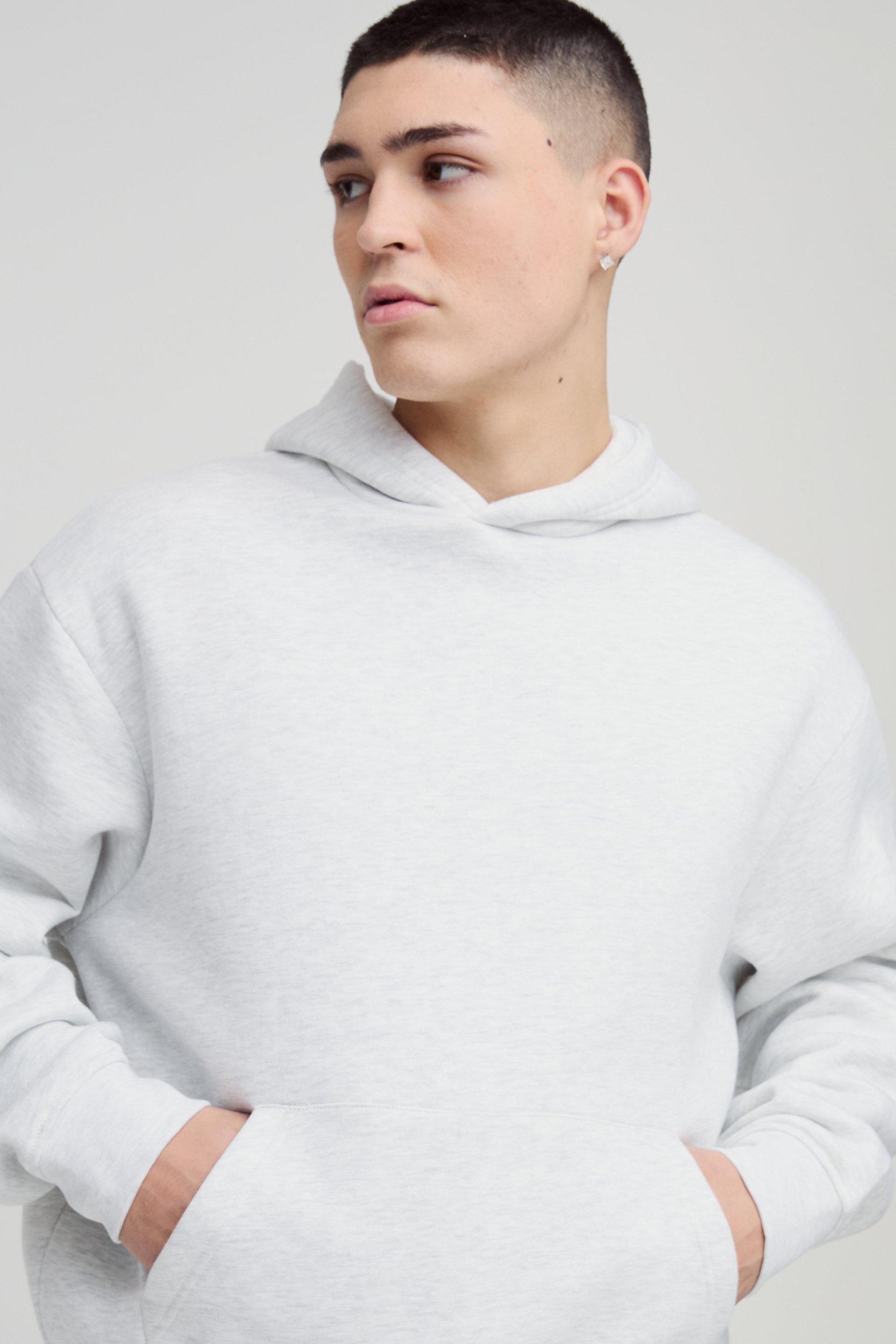 330gsm Oversized Boxy Hooded Wide Leg Tracksuit | boohooMAN USA Product Image