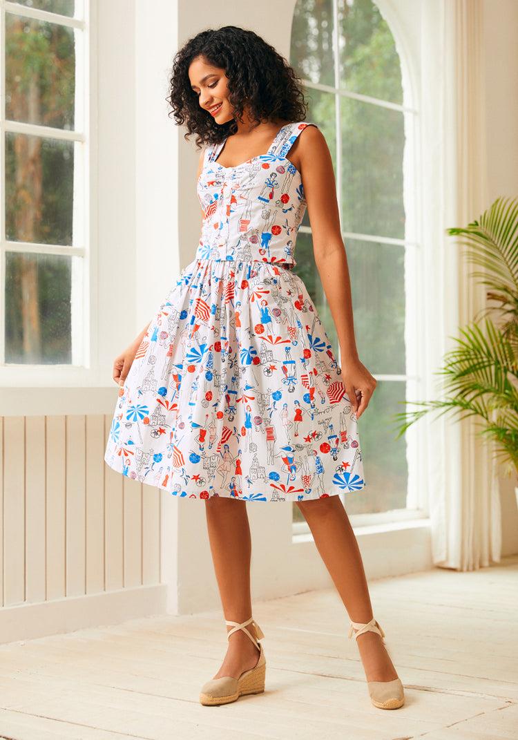 Ocean Breeze Midi Skirt Product Image