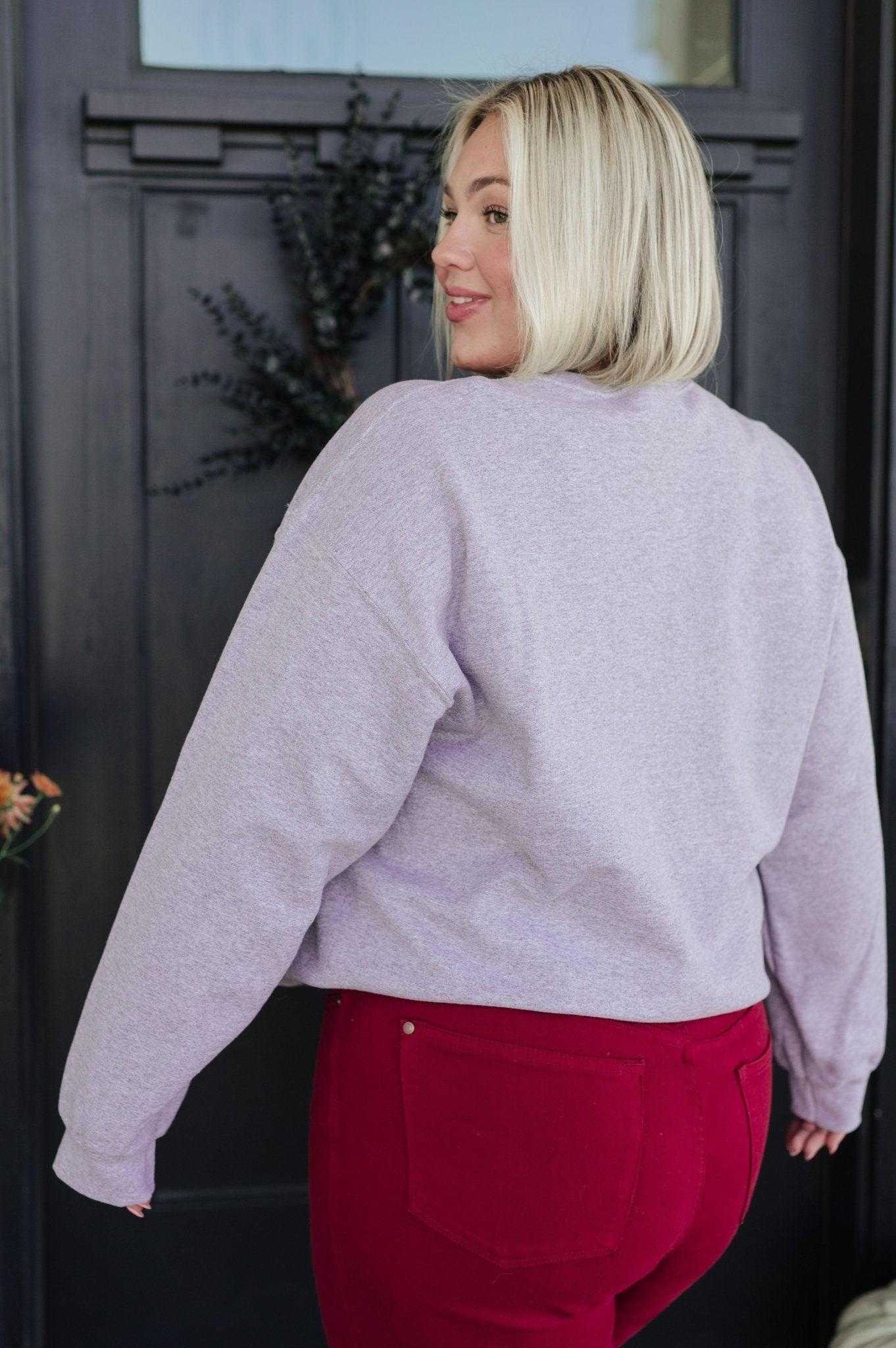 Merry Christmas Sweatshirt in Grey (Online Exclusive) Product Image