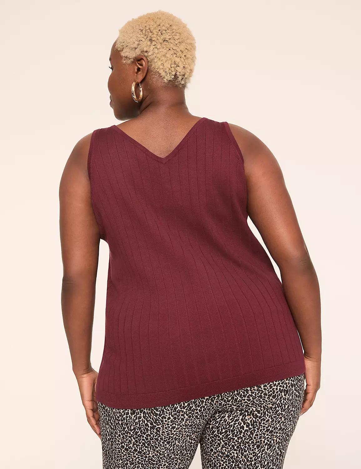 Rib Sweater Tank Product Image