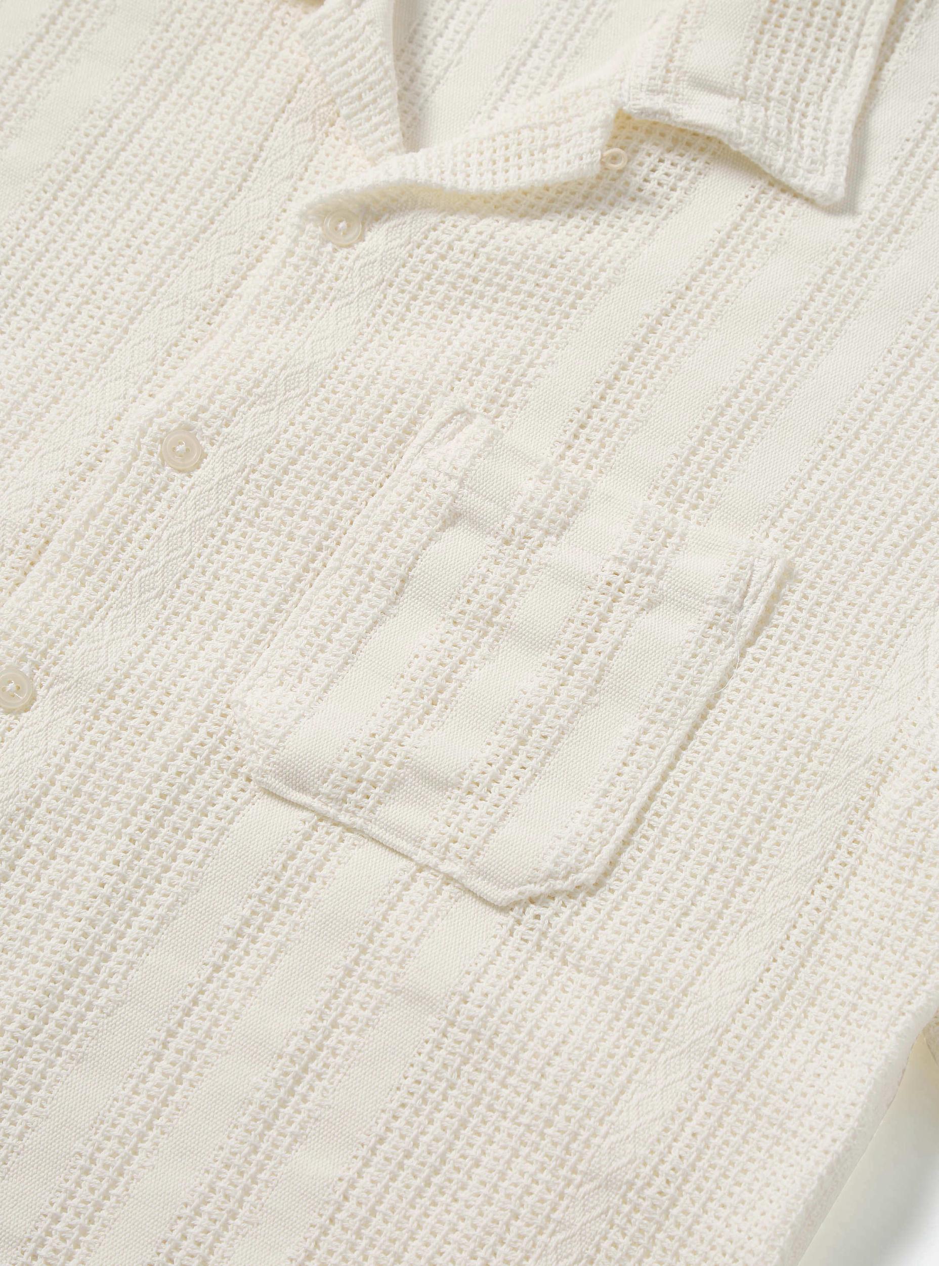 Universal Works Road Shirt in Ecru Reef Cotton Product Image