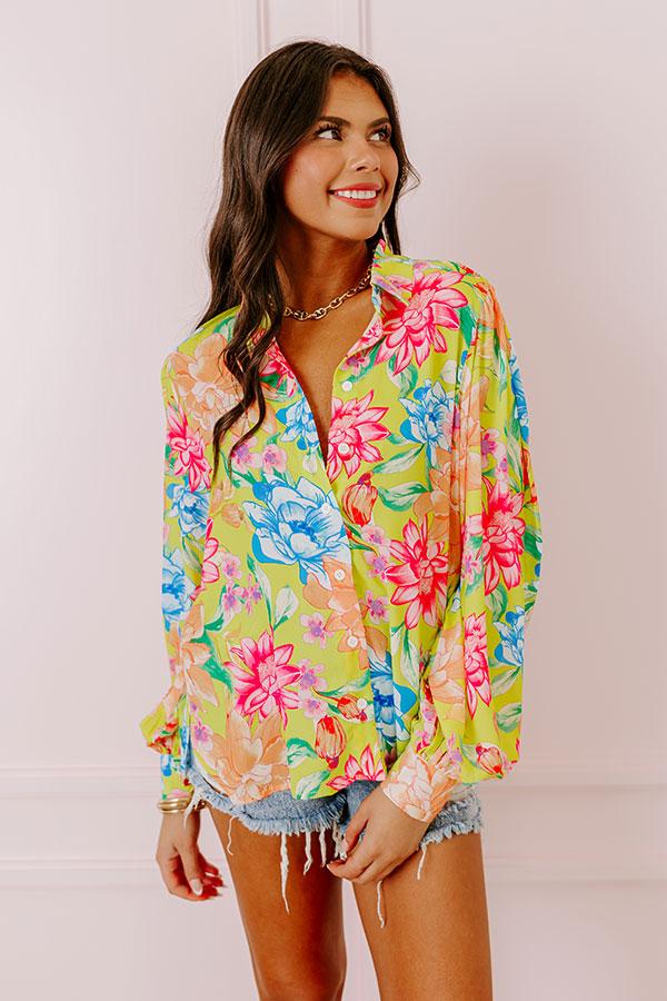 Summer Mirage Floral Button Up Product Image