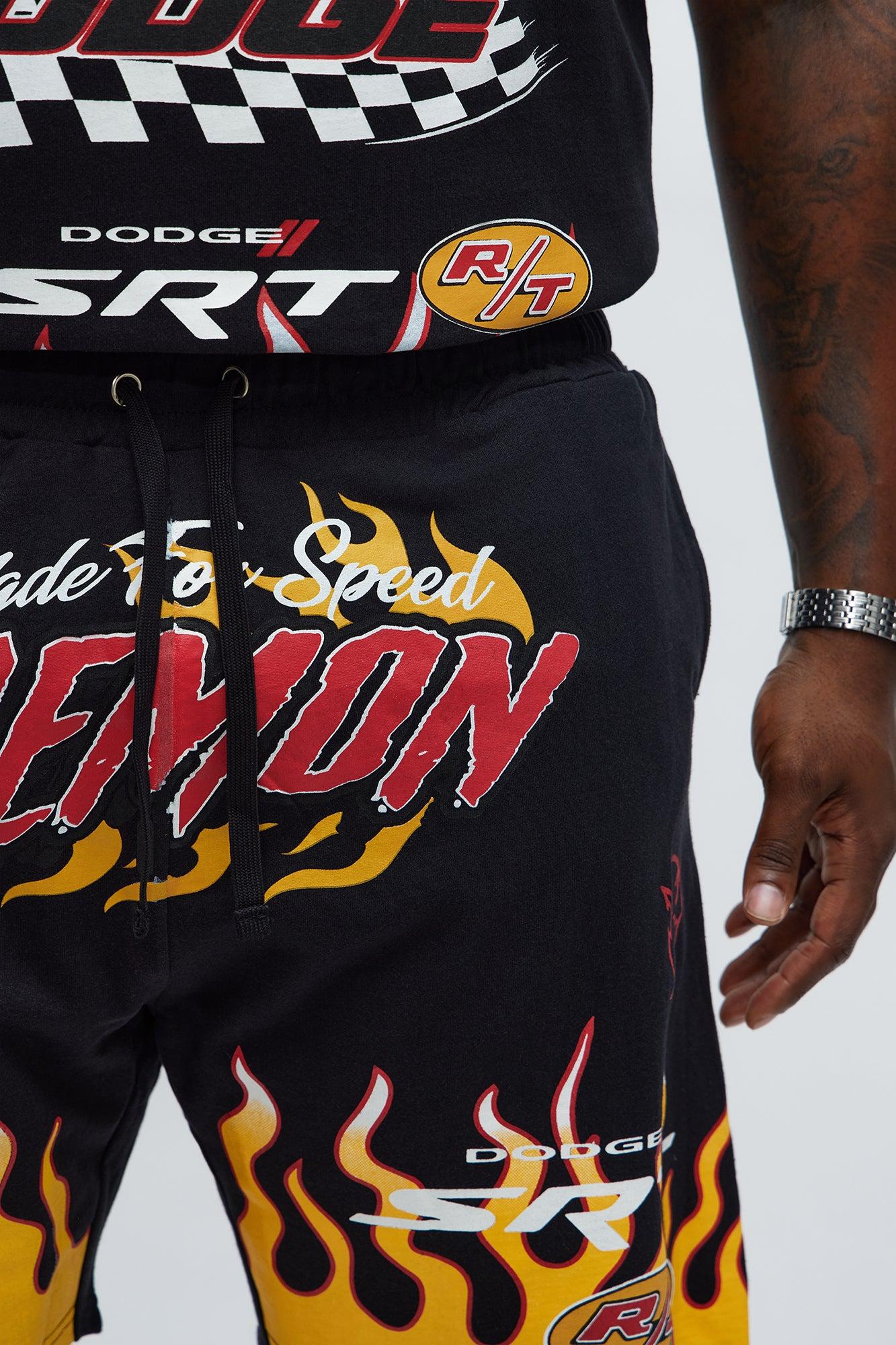 Dodge Demon Racing Team Sweatshorts - Black Male Product Image