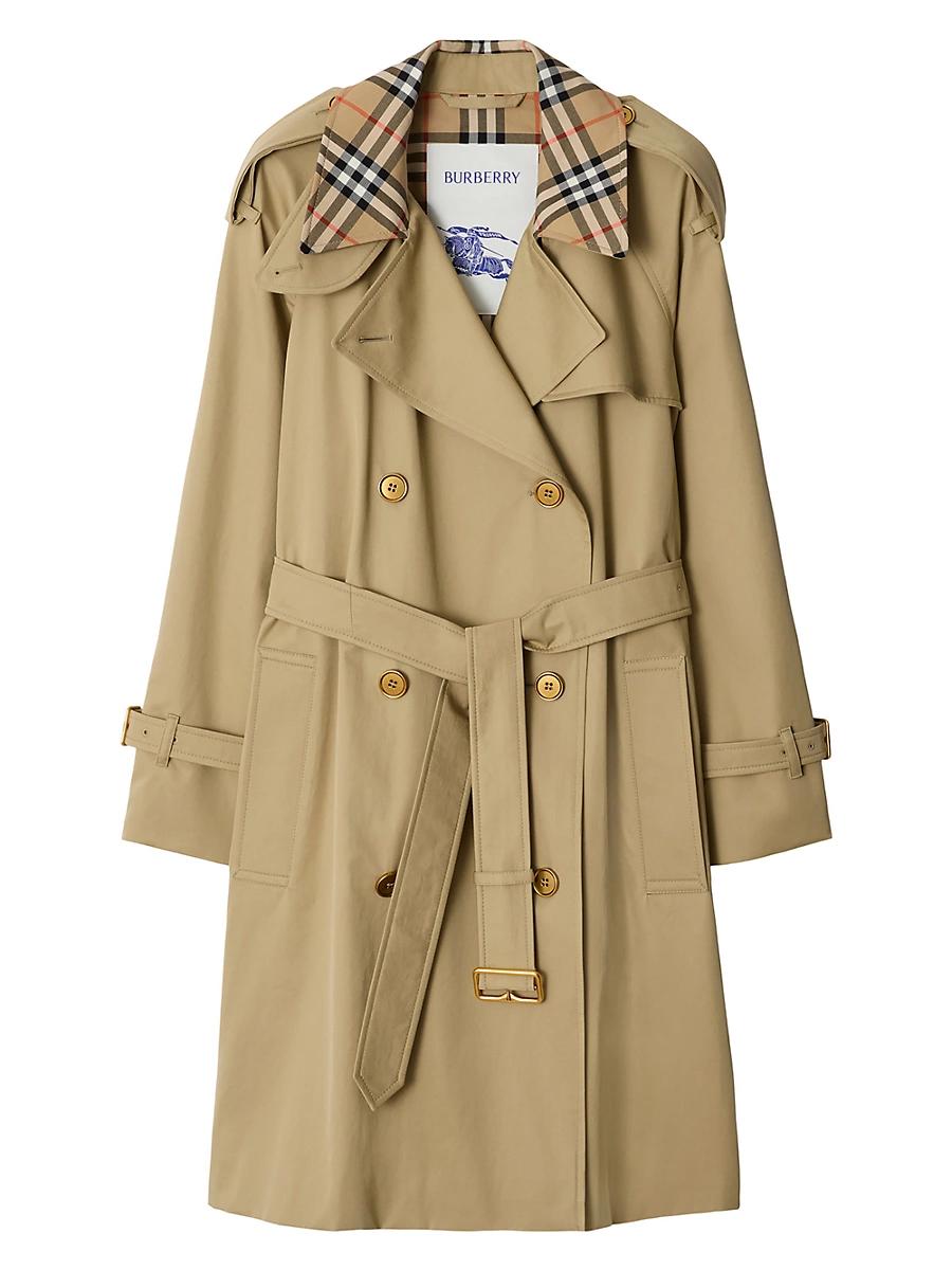 Womens Castleford Check Trench Coat Product Image