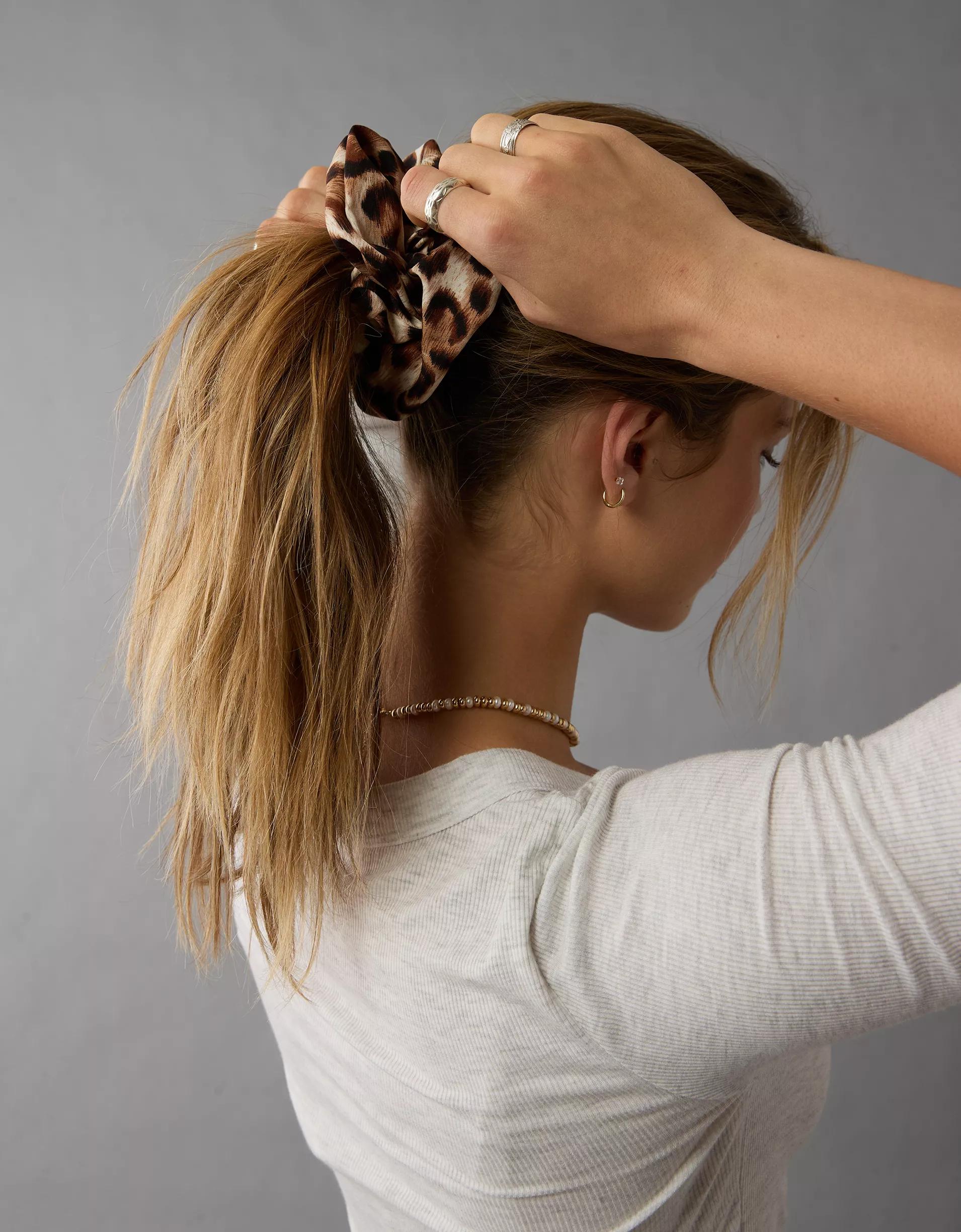 AE Oversized Leopard Scrunchie Product Image