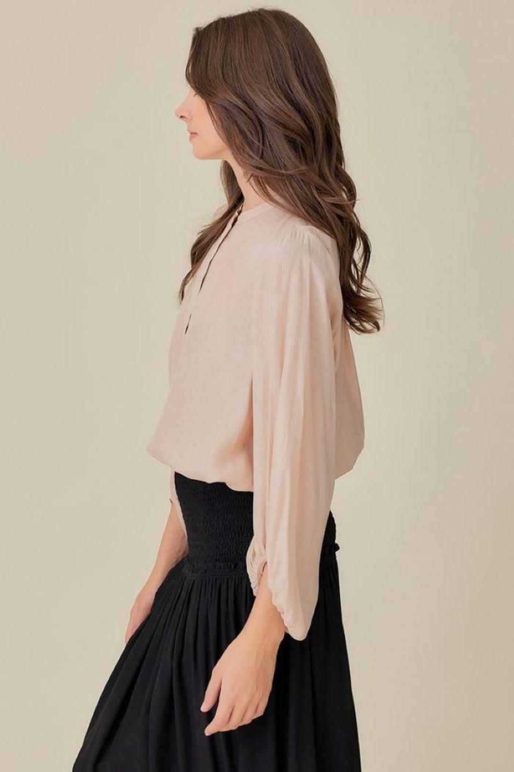 Mandarin Collar Top Product Image