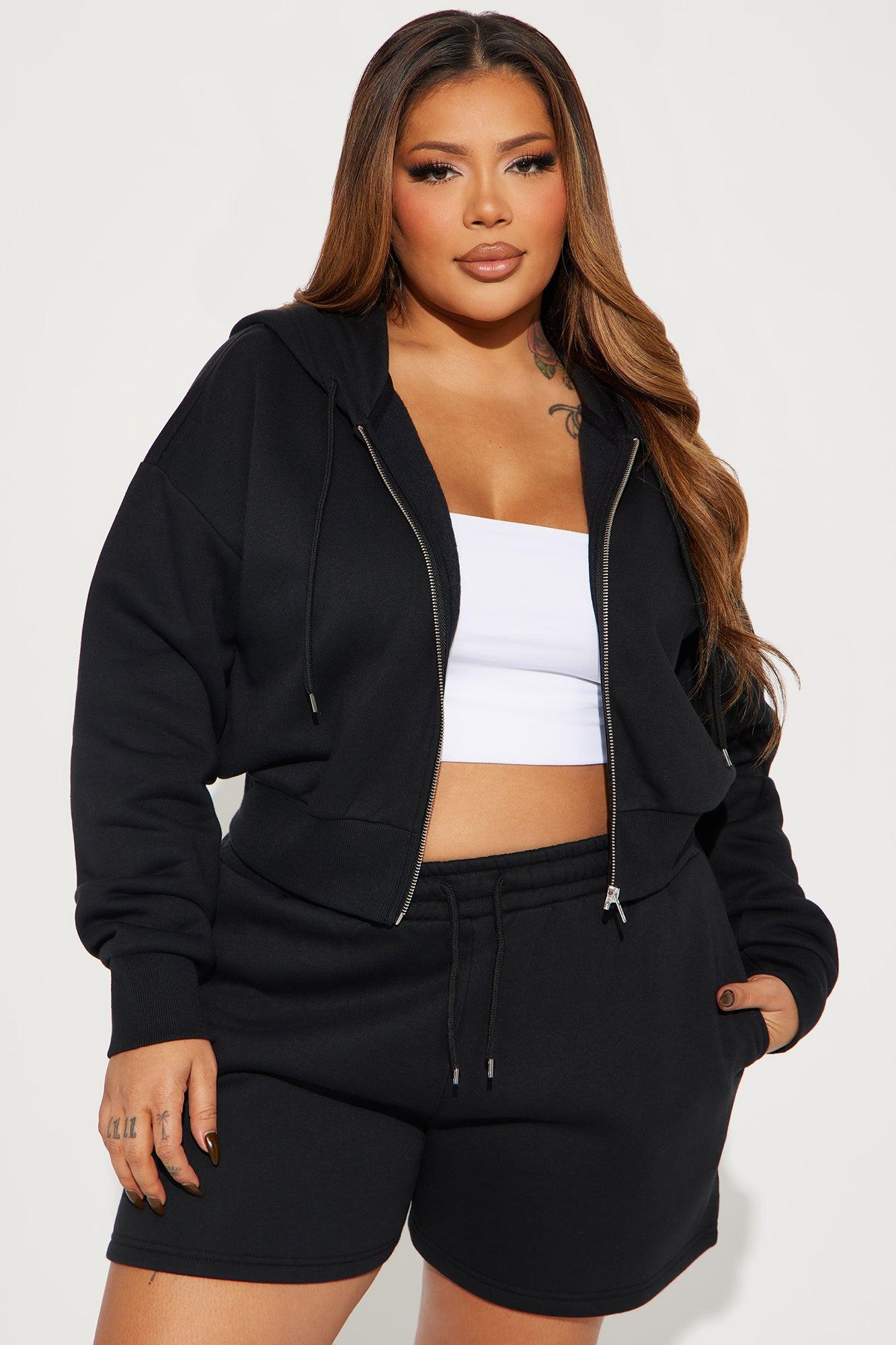 Brianna Sweatshirt Set - Black Product Image