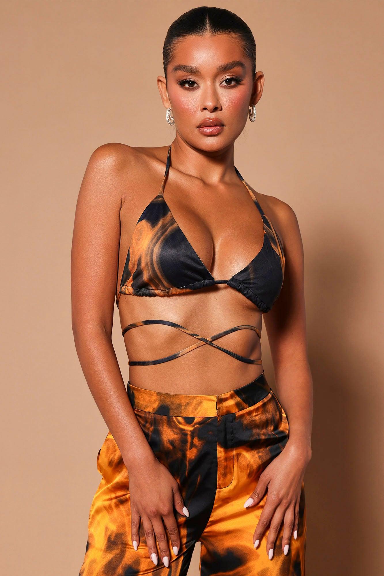 Fired Up Top - Black/Gold Product Image