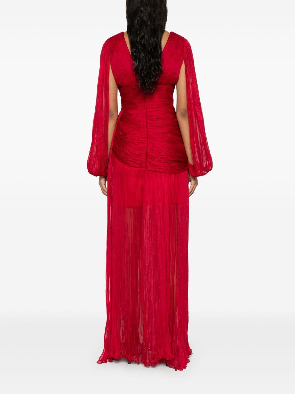 Leona plissé maxi dress Product Image