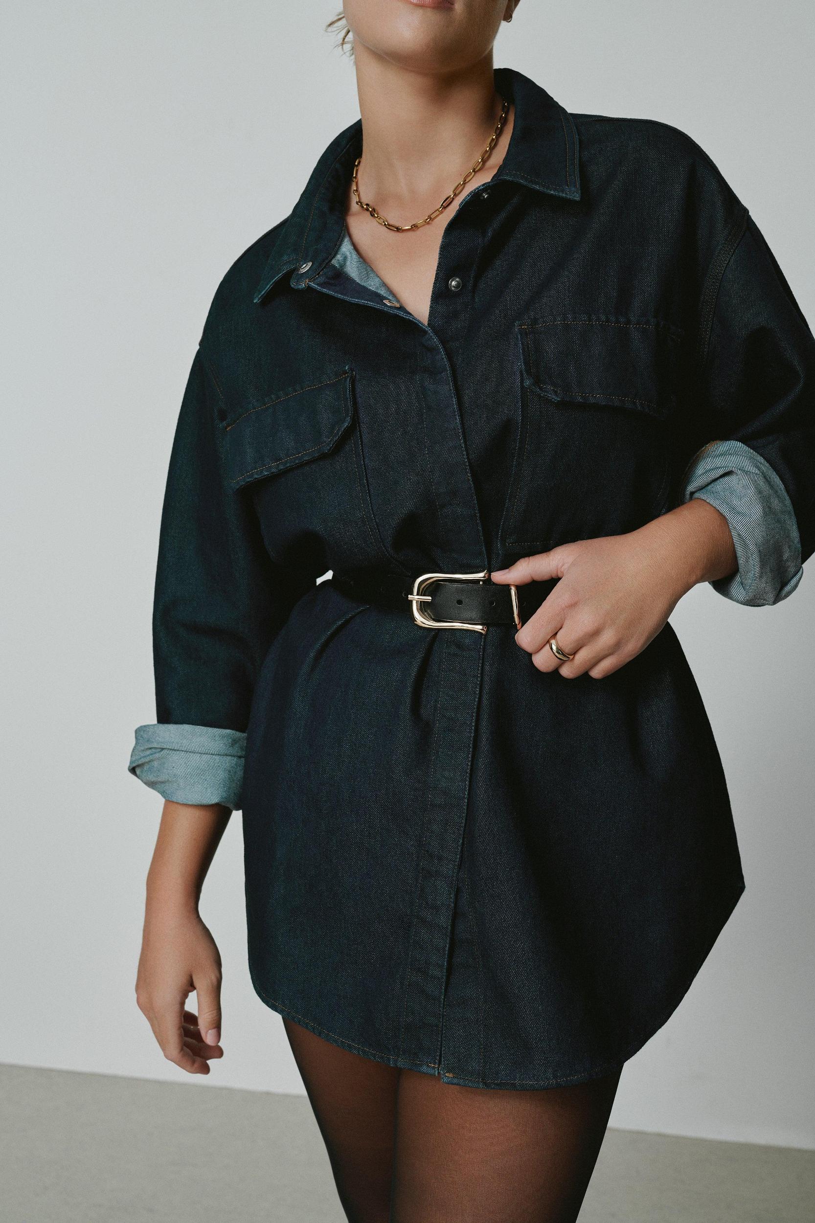 CLASSIC SADDLE BUCKLE BELT | BLACK001 Product Image