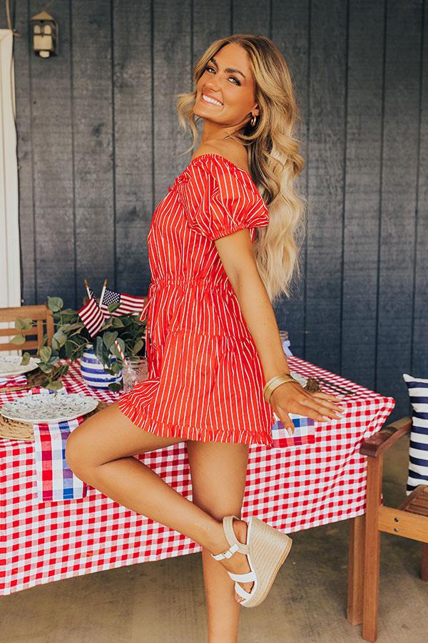Sparklers And Spritzers Stripe Romper Product Image
