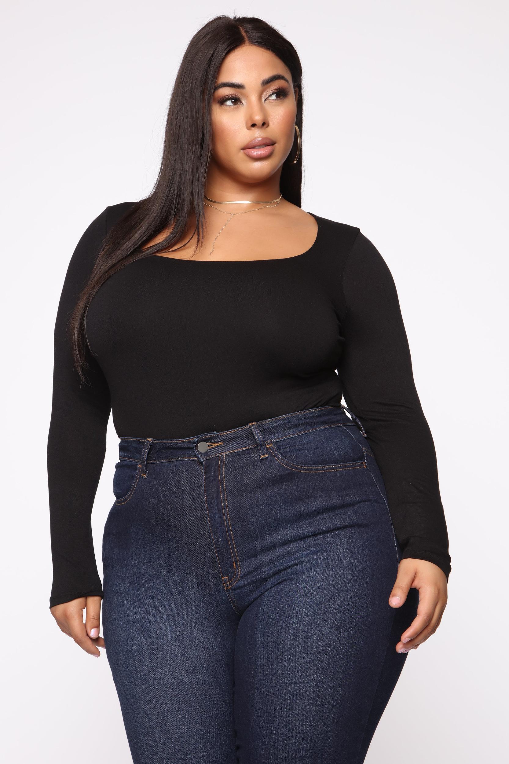 Yasmeen Square Neck Top - Black Product Image