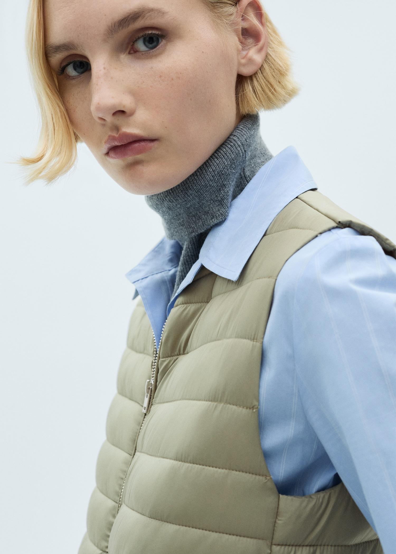Quilted gilet - Women | MANGO USA Product Image