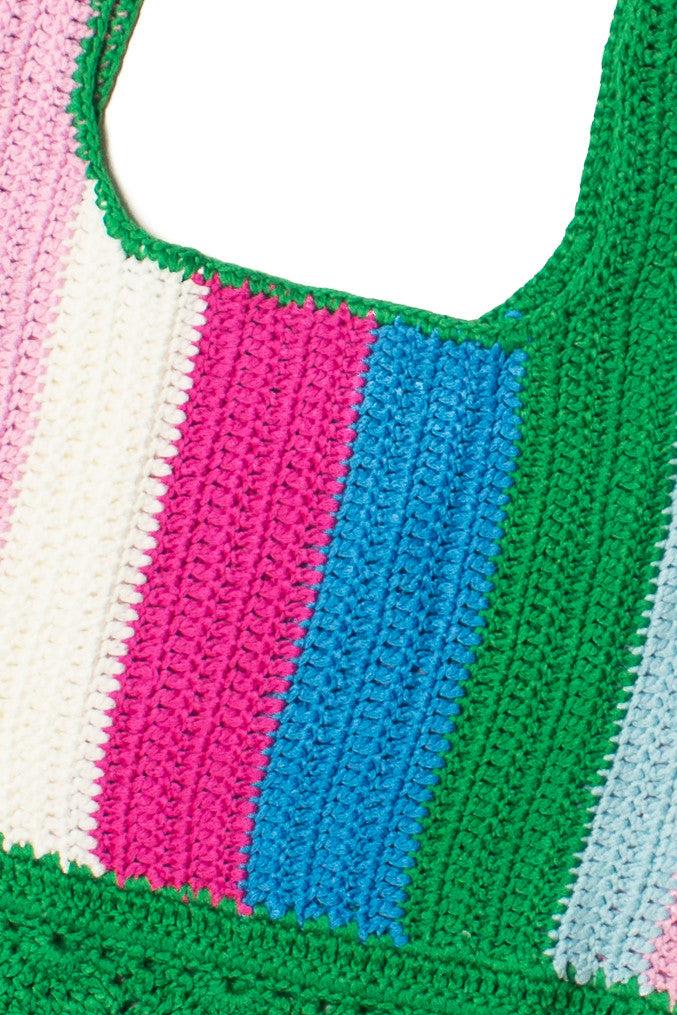 Hyacinth Stripe Crochet Tank Product Image