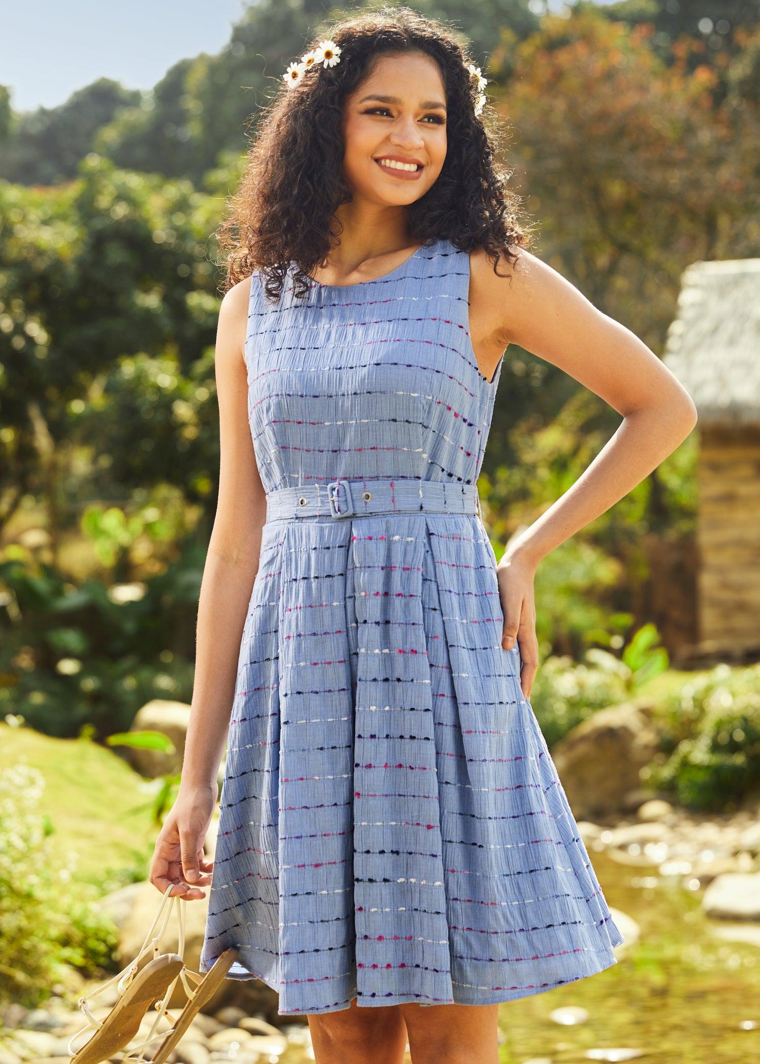 Sailor's Reverie Fit & Flare Dress Product Image