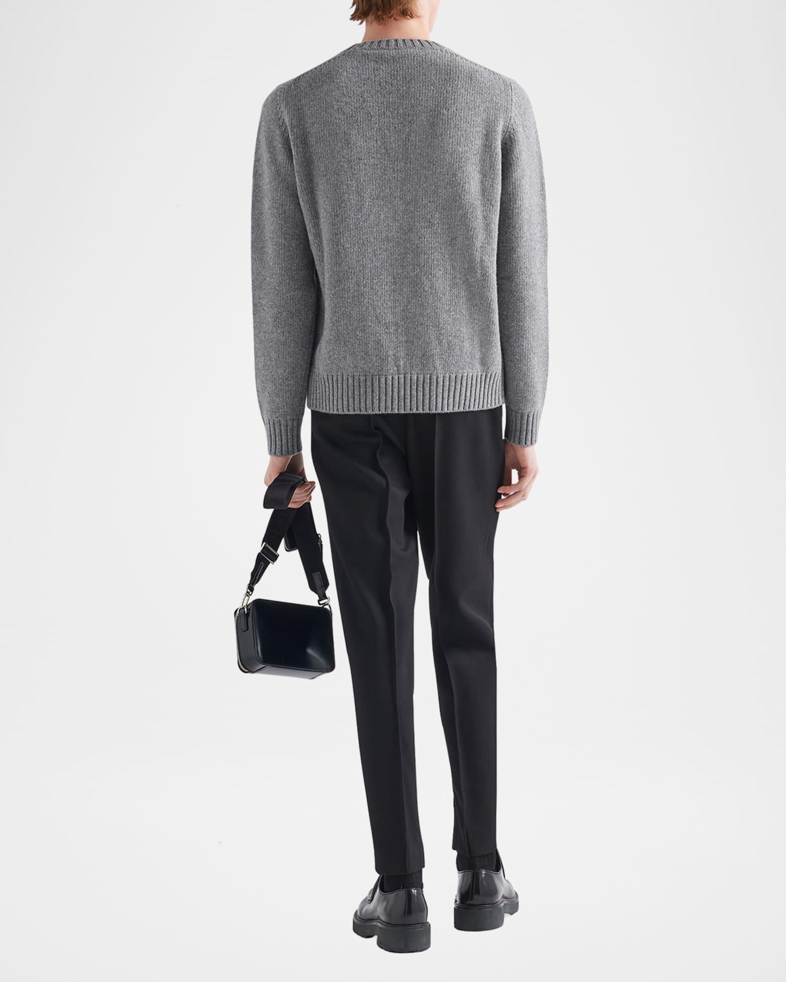 Men's Wool-Cashmere Logo Sweater Product Image