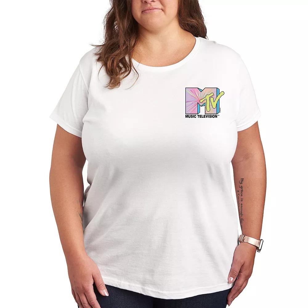 Plus MTV Club Art Graphic Tee, Women's,  Product Image