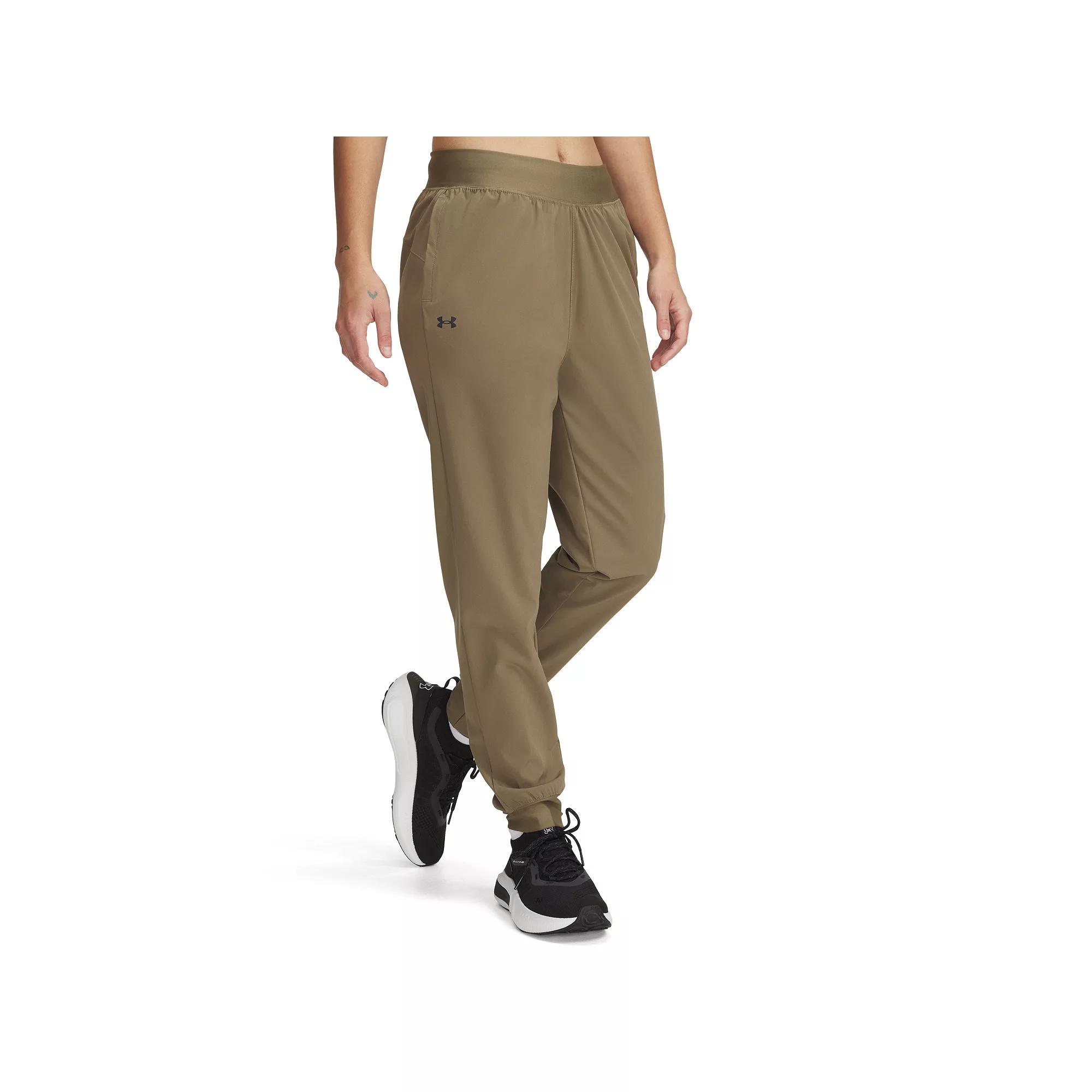 Women's Under Armour Rival Woven Pants, Size: Large, Bayou Product Image