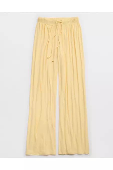 Aerie Real SoftÂ® Rib Trouser PJ Women's Product Image
