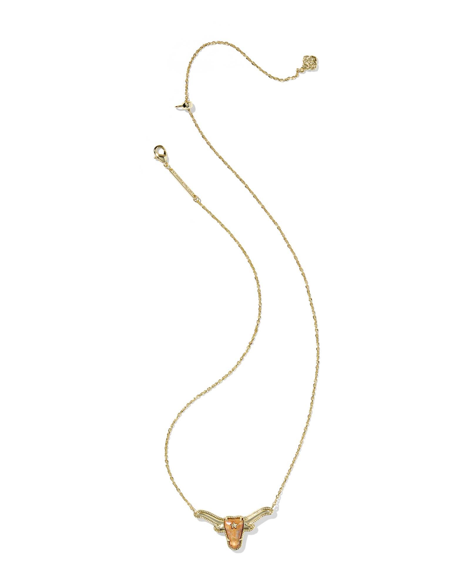 Longhorn Gold Short Pendant Necklace Product Image