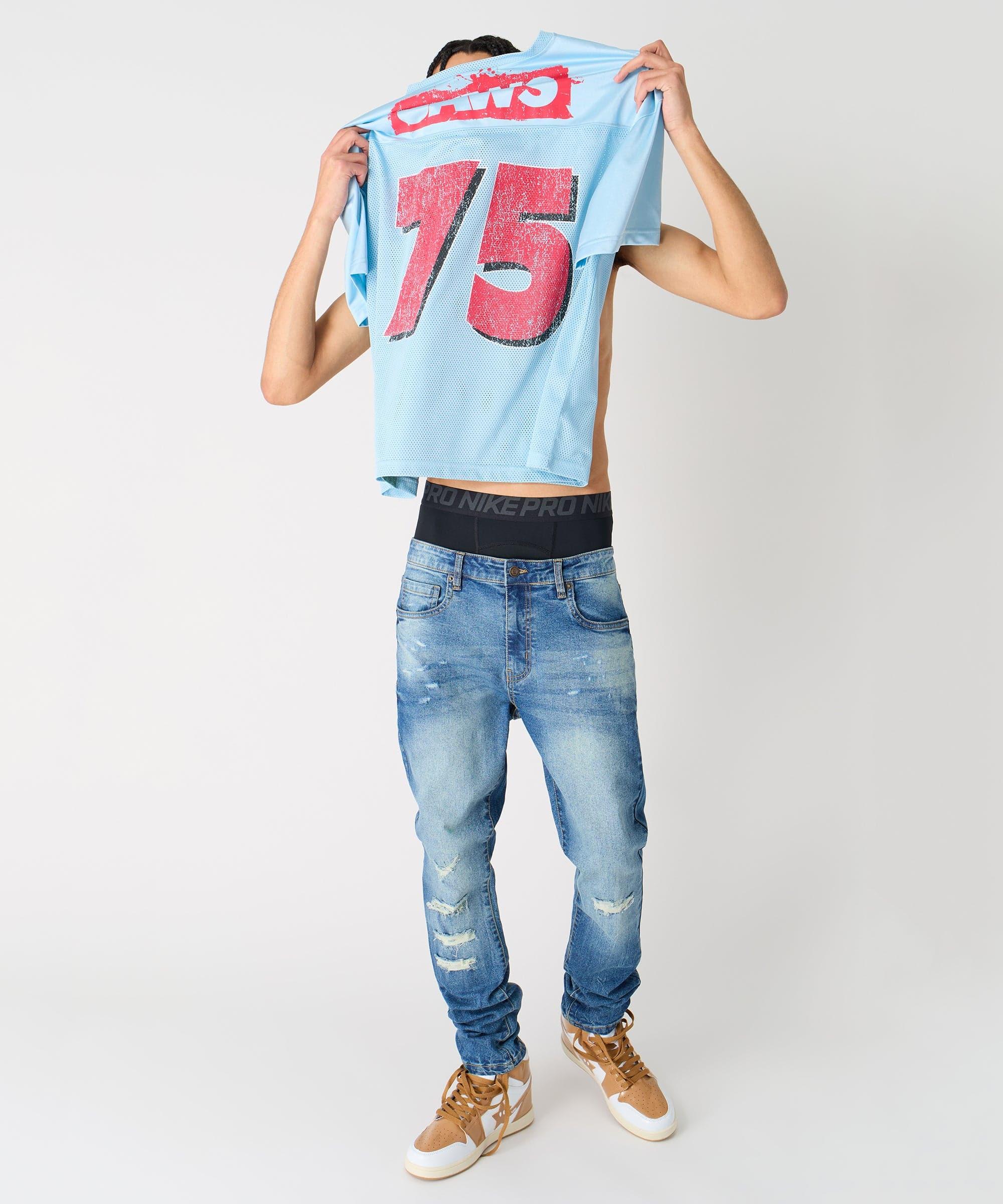 Jaws Football Jersey - Light Blue Product Image