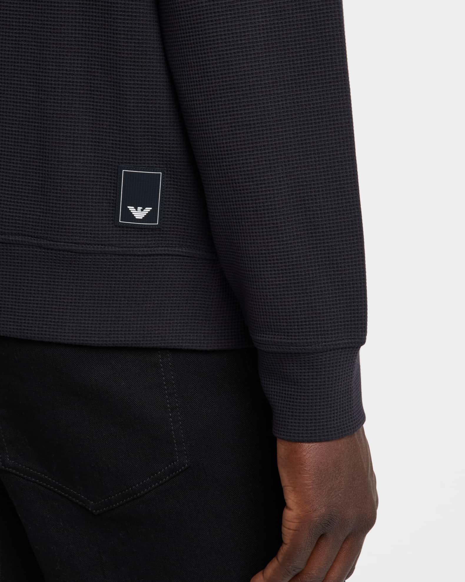 Men's Textured Cotton Full-Zip Sweater Jacket Product Image