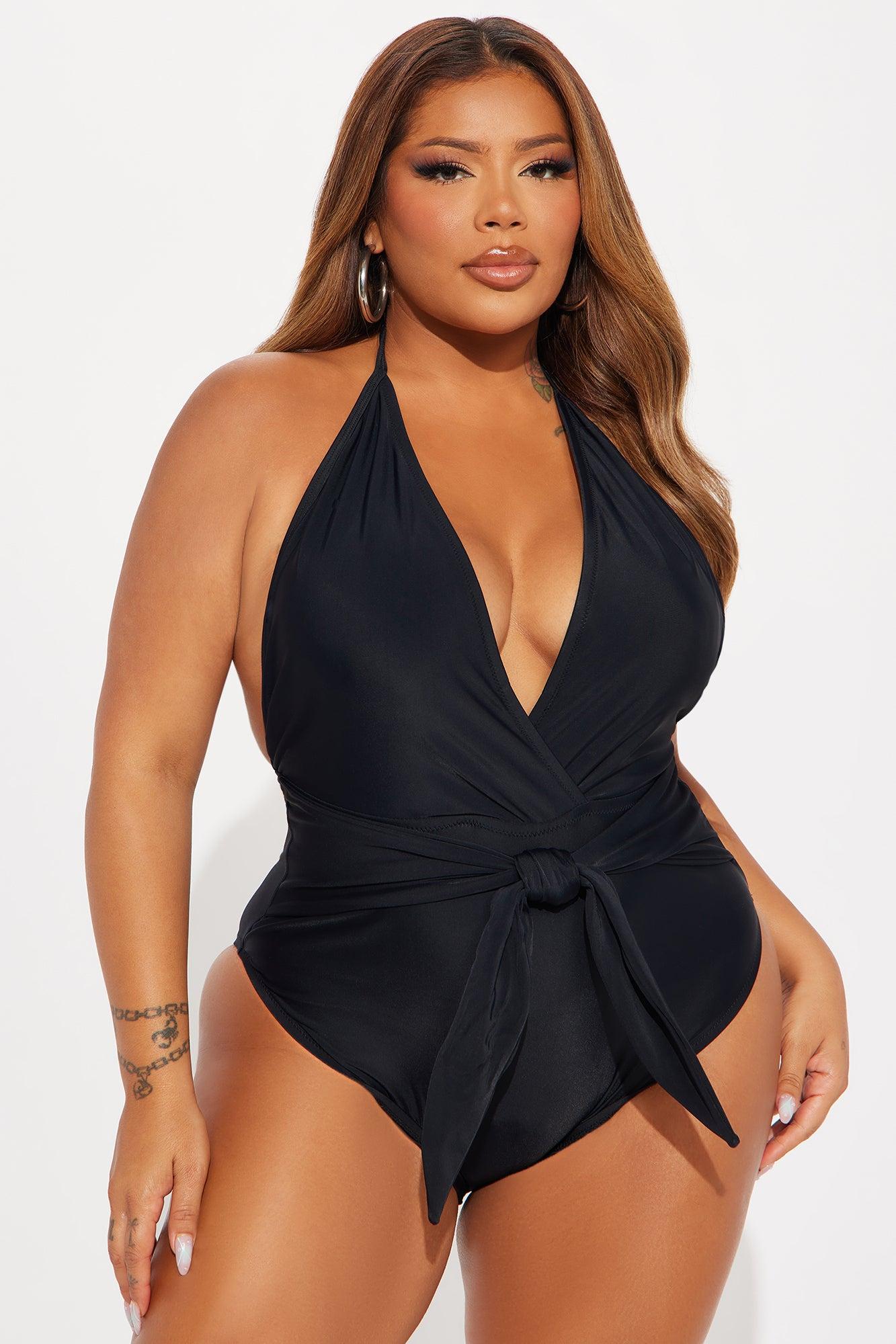 Sand In My Toes Tie 1 Piece Swimsuit - Black Product Image