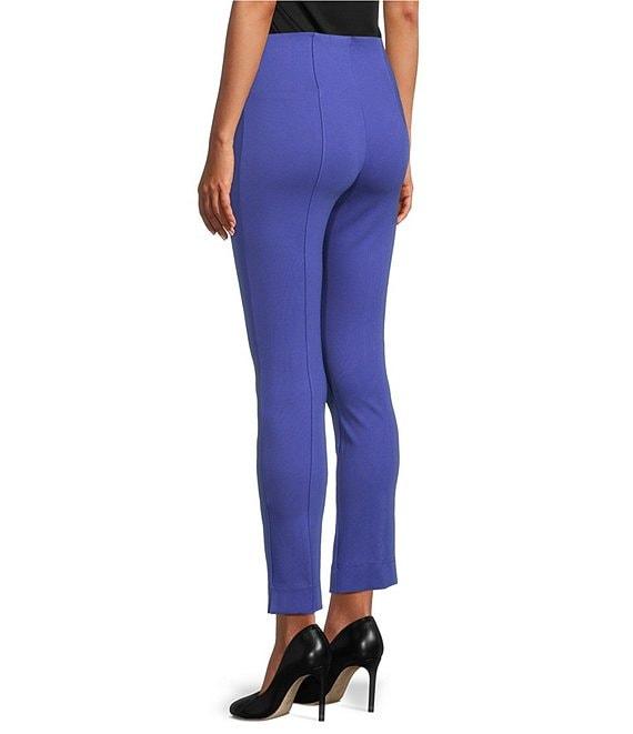Slim Factor by Investments Coordinating Stretch Ponte Knit Ankle Skinny Pants Product Image