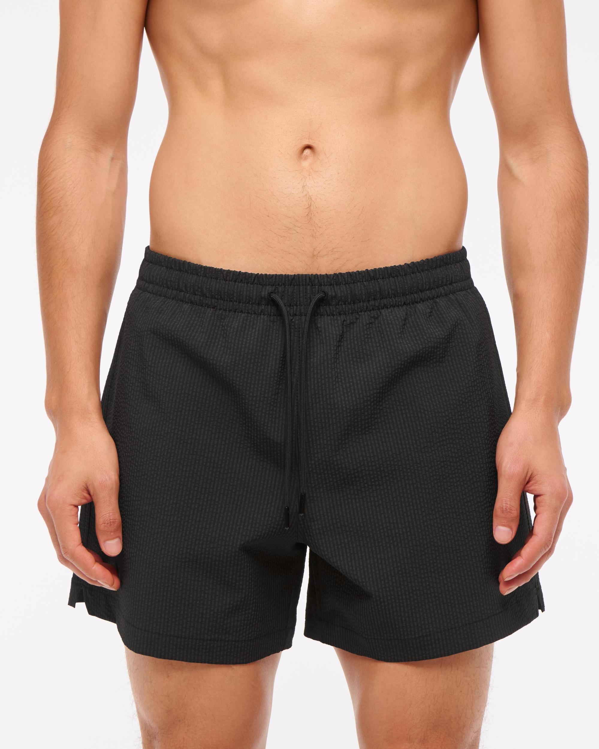 Pull-On Micro-Seersucker Swim Trunk Product Image