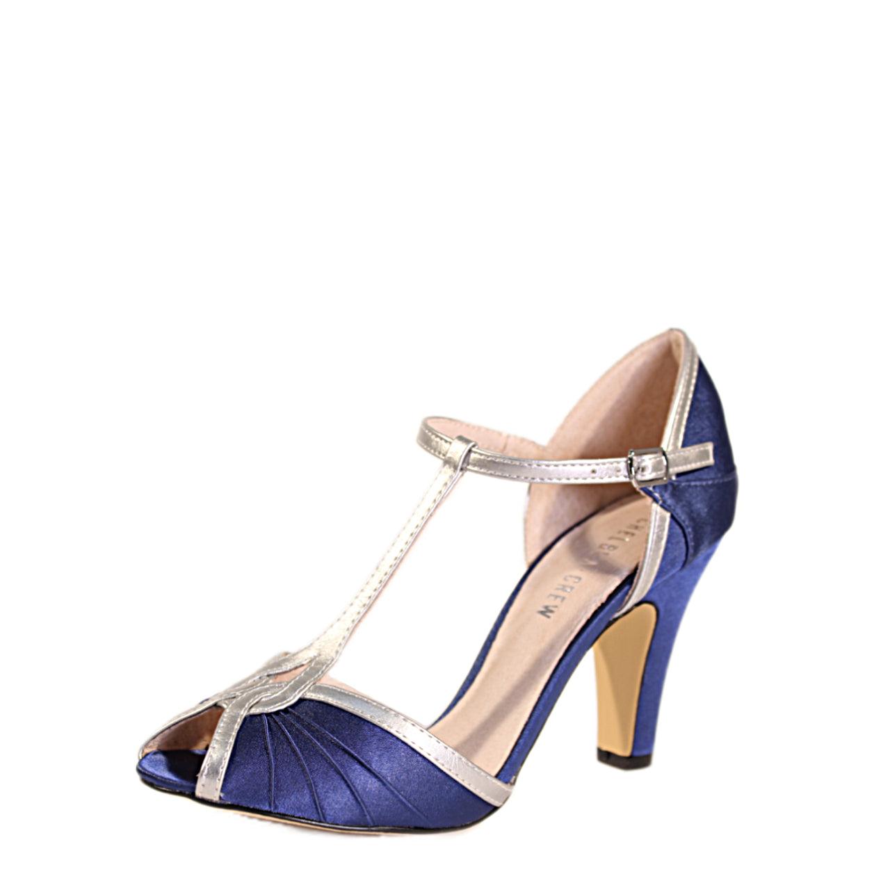Lavana T-Strap Satin Heels Product Image