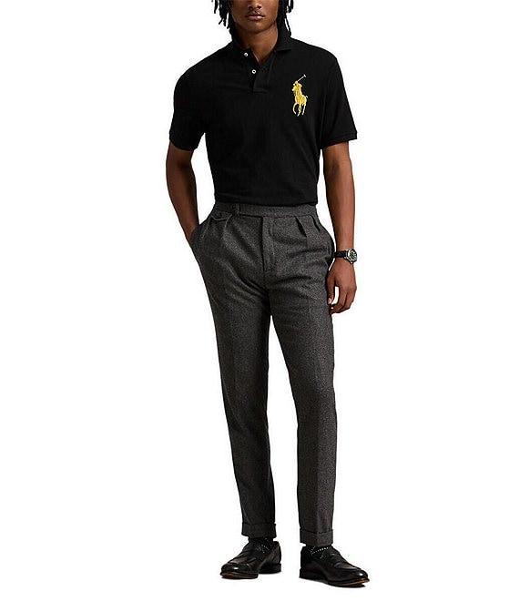Polo Ralph Lauren Classic Fit Big Pony Mesh Contrasting Short Sleeve Polo Shirt Product Image