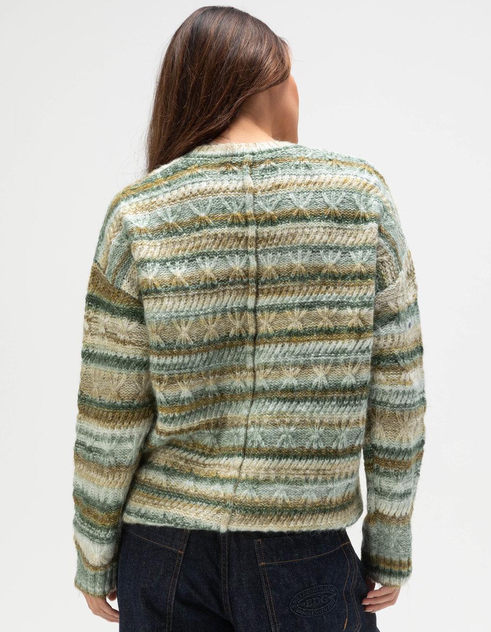 BDG Urban Outfitters Womens Textured Slouch Sweater - GREEN Product Image