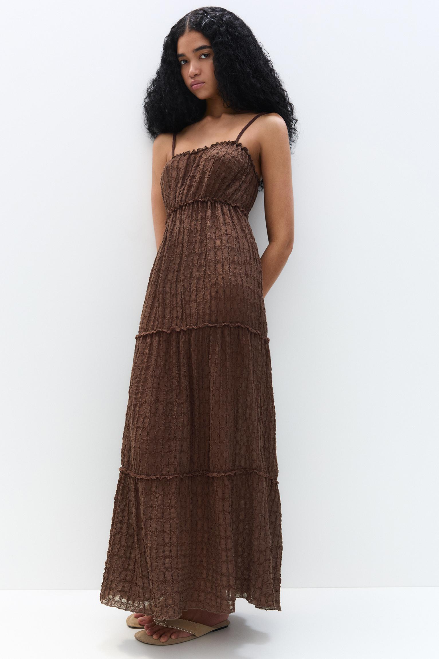 Paneled midi dress Product Image