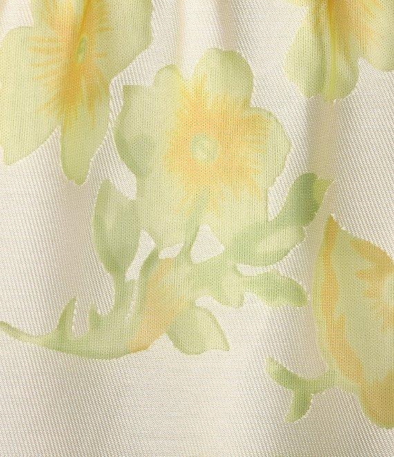 Layered With Love Edie Floral Burnout Jacquard Off-The-Shoulder Neck Sleeveless A-Line Midi Dress Product Image