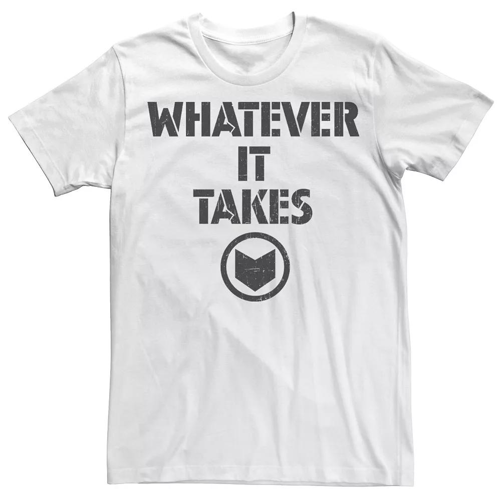 Men's Marvel Avengers Endgame Whatever It Takes Hawkeye Logo Graphic Tee, Size: XXL, White Product Image