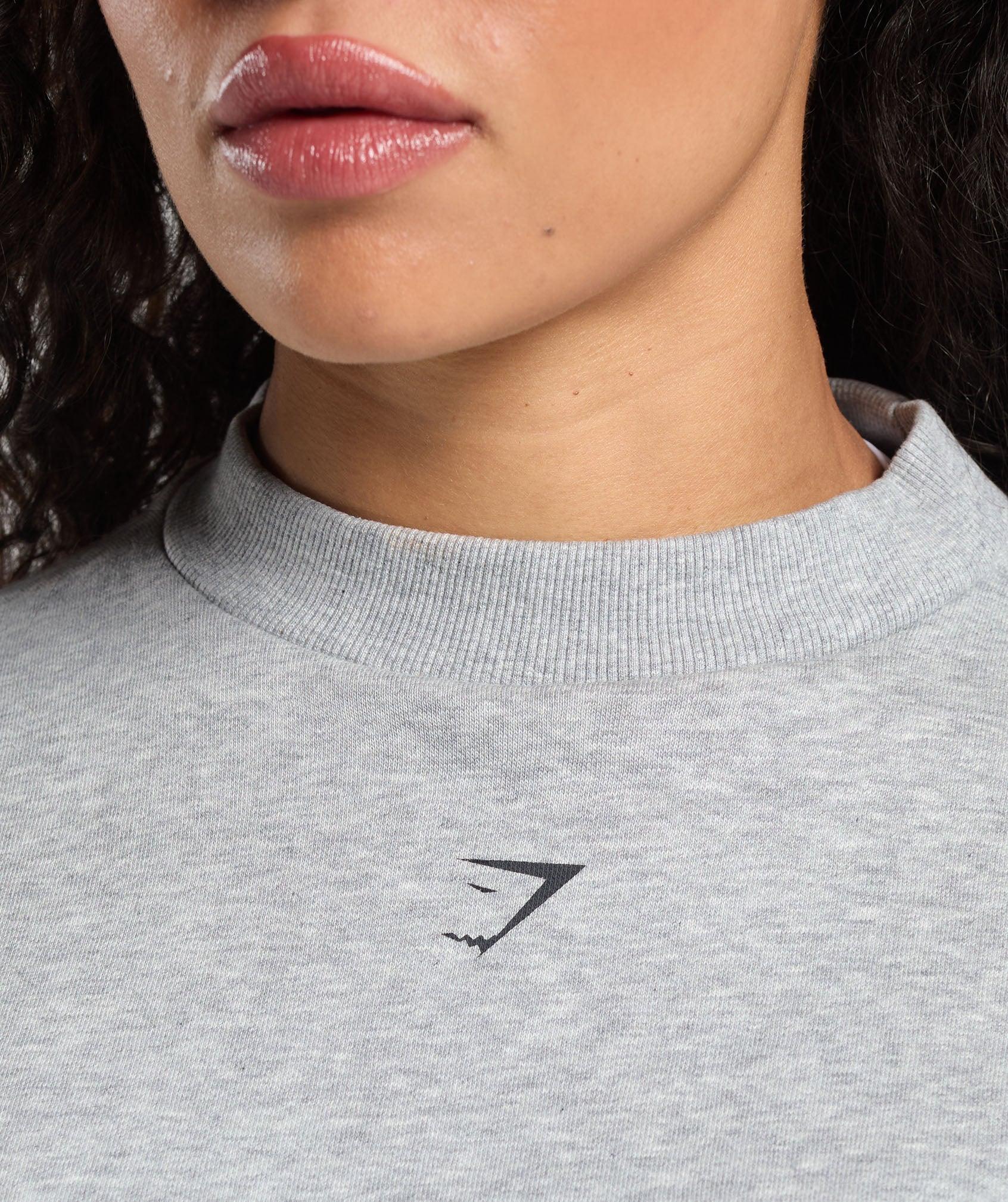 Gymshark Two Strong Women Sweatshirt - Light Grey Core Marl Female Product Image