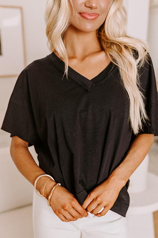 Simple Choice Shift Tee in Black Product Image