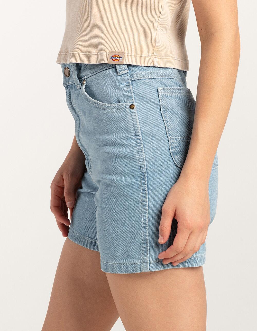 DICKIES High Rise Carpenter Womens Denim Shorts - VINTAGE Product Image