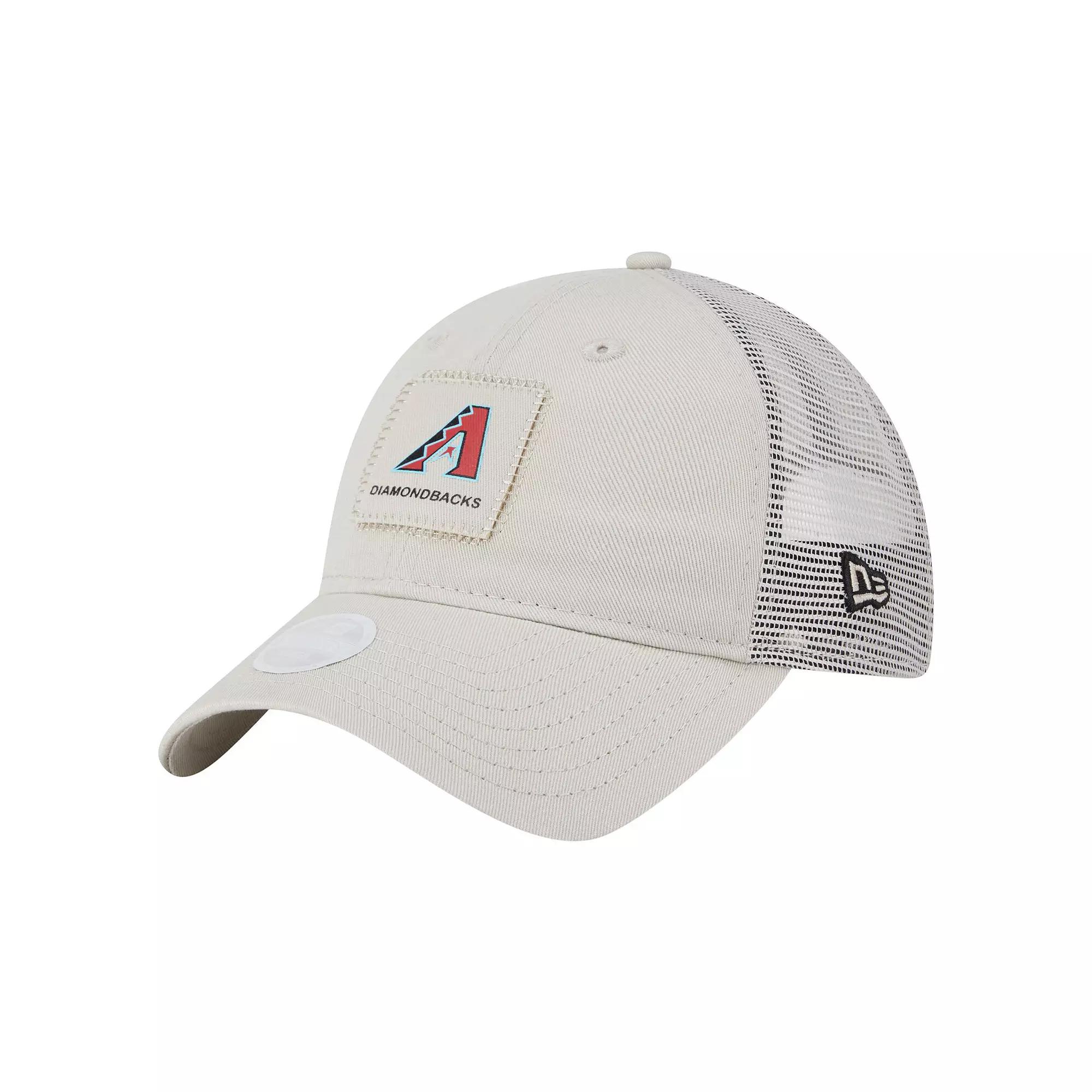 Women's New Era  Light Beige Arizona Diamondbacks Square Stitch 9TWENTY Adjustable Hat, Lt Bei Product Image