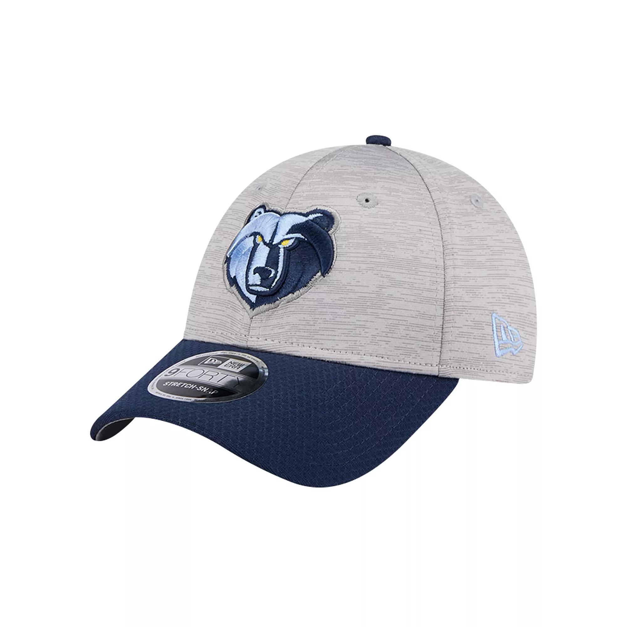 Men's New Era Heather Gray/Navy Memphis Grizzlies Active Digi-Tech Two-Tone 9FORTY Adjustable Hat, Grz Grey Product Image