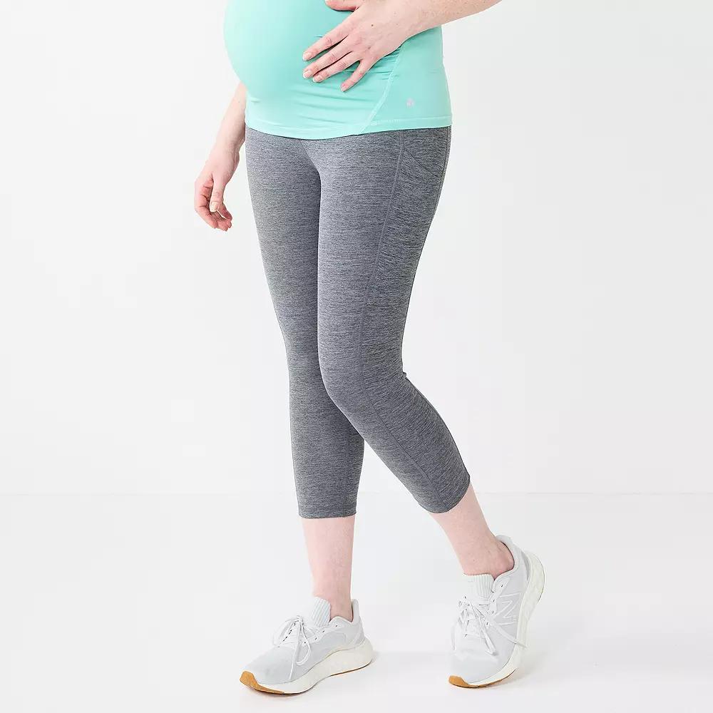 Maternity Tek Gear® Ultrastretch High Rise Capri Pants, Women's,  Product Image
