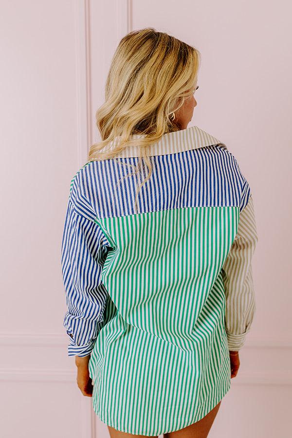 London Landmarks Color Block Button Up Product Image