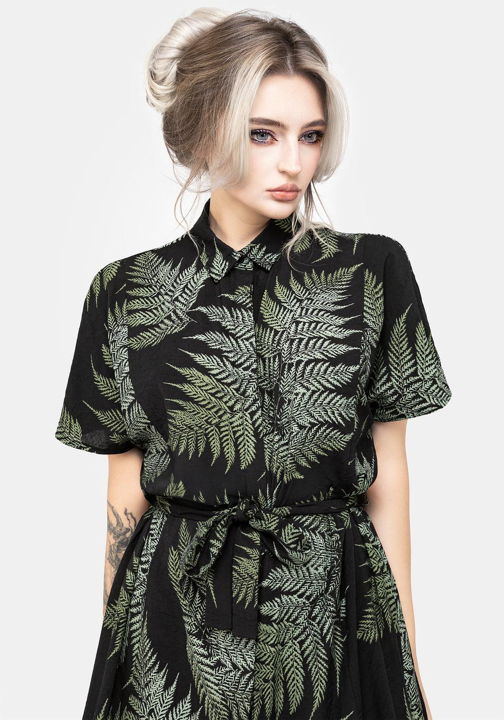 Fern Midi Shirt Dress Product Image