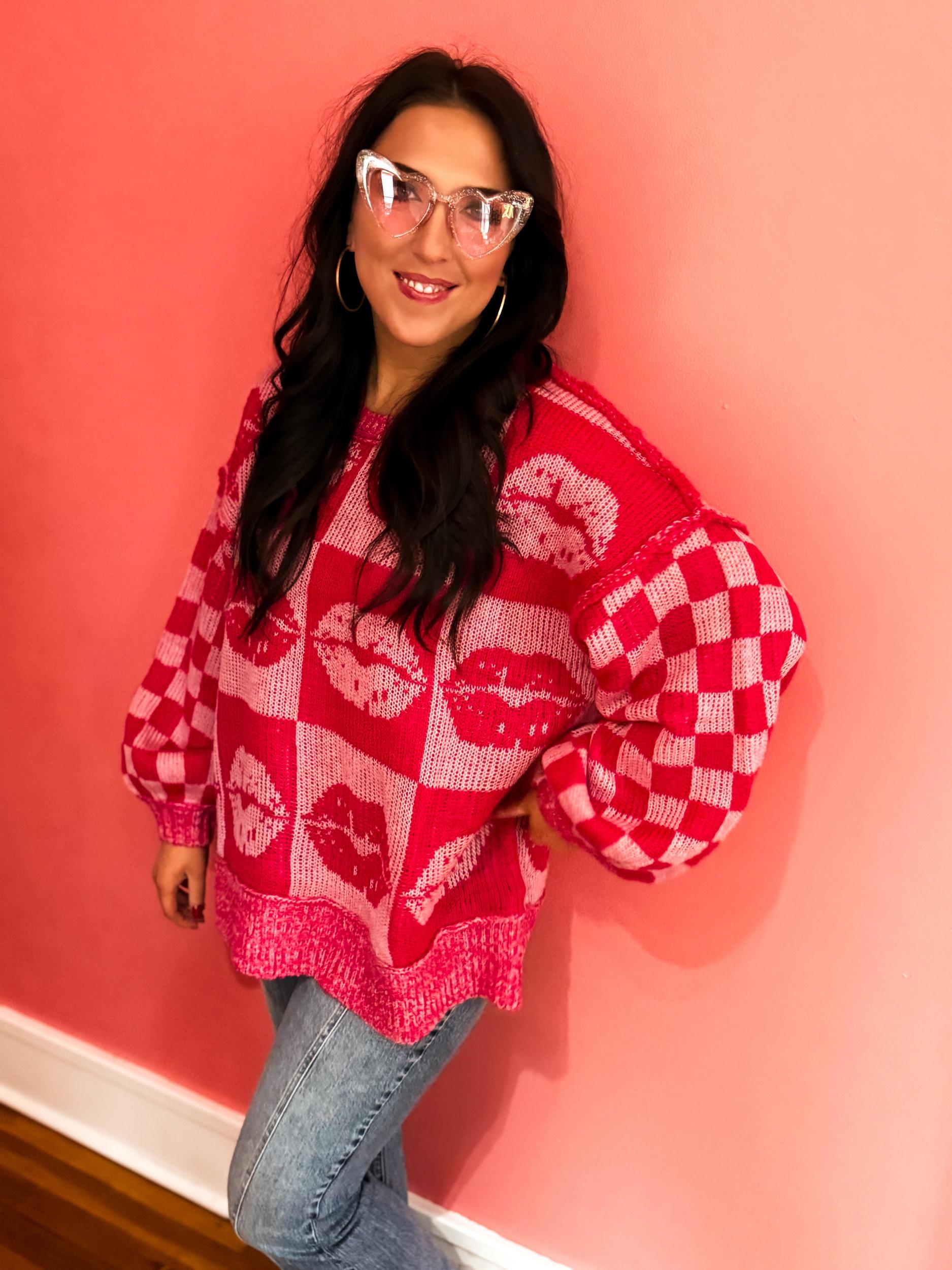 Oversized Sweater with a Kiss Product Image