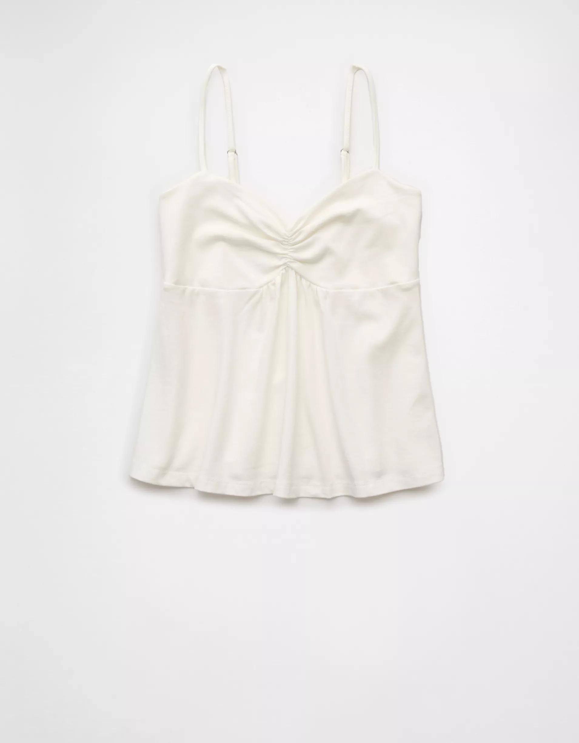 AE Cinched Sweetheart Babydoll Tank Top Product Image