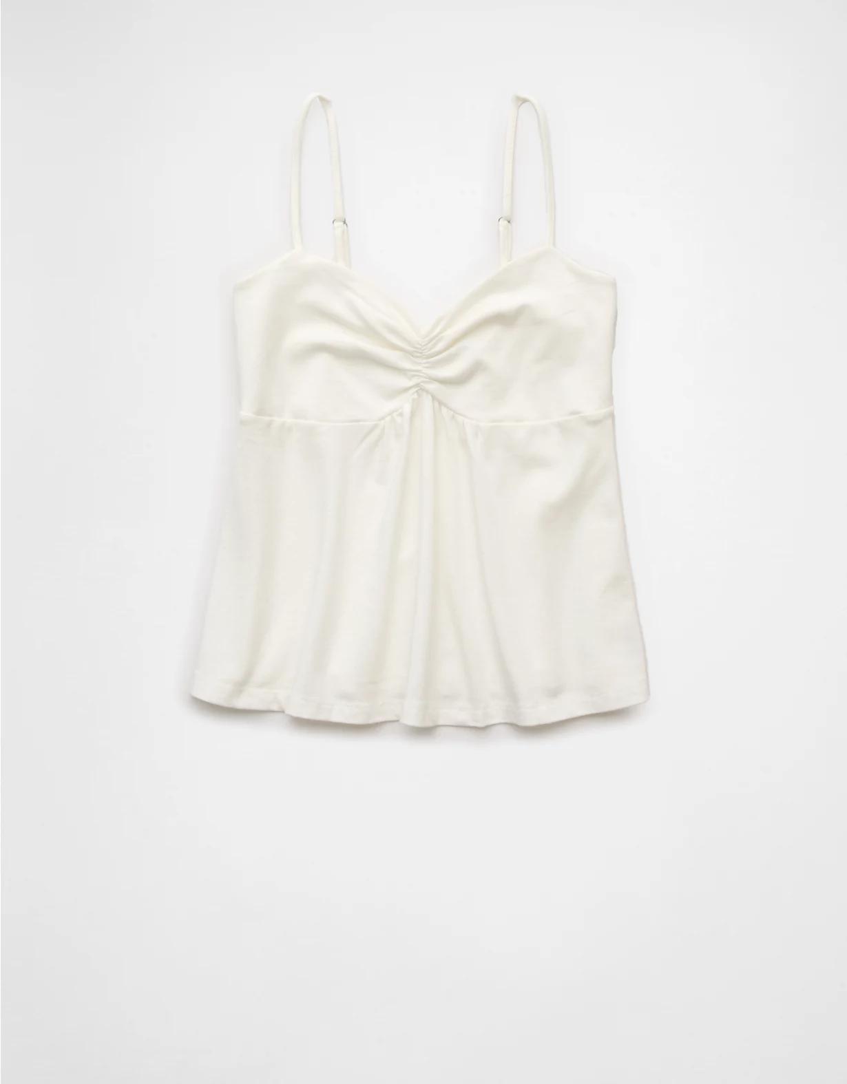 AE Cinched Sweetheart Babydoll Tank Top Product Image