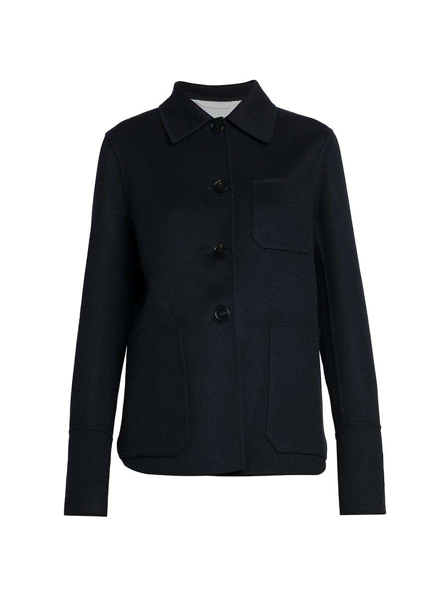 Womens Cashmere Shirt Jacket Product Image