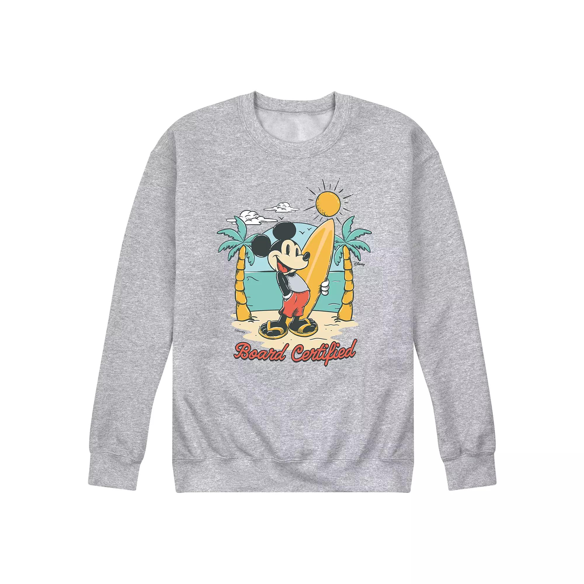 Disney's Mickey Mouse Men's Board Certified Fleece Sweatshirt,  Product Image