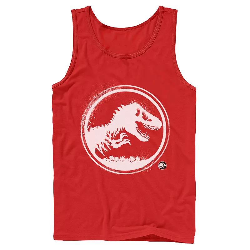 Men's Jurassic World: Fallen Kingdom Paint Splatter Logo Tank Top,  Product Image