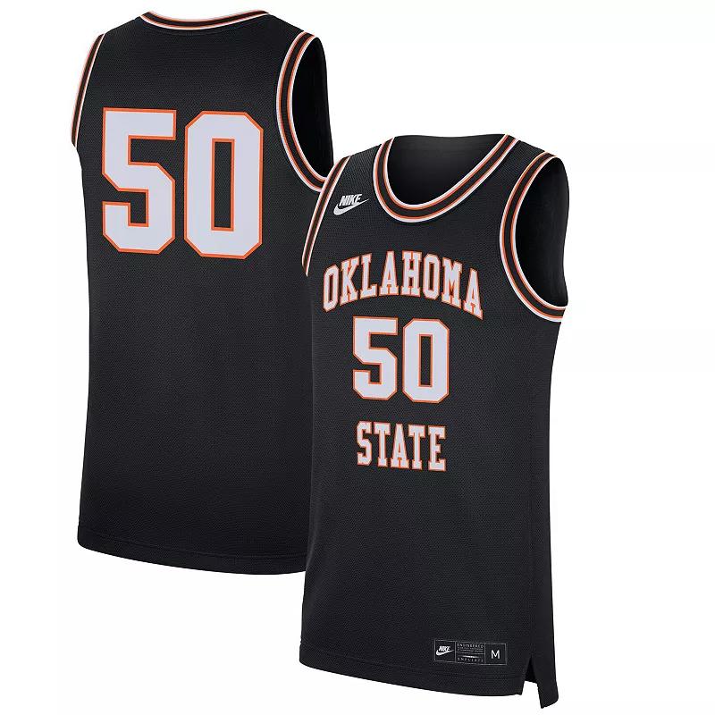 Men's Nike #1 Black Oklahoma State Cowboys Retro Replica Basketball Jersey, Size: Medium Product Image